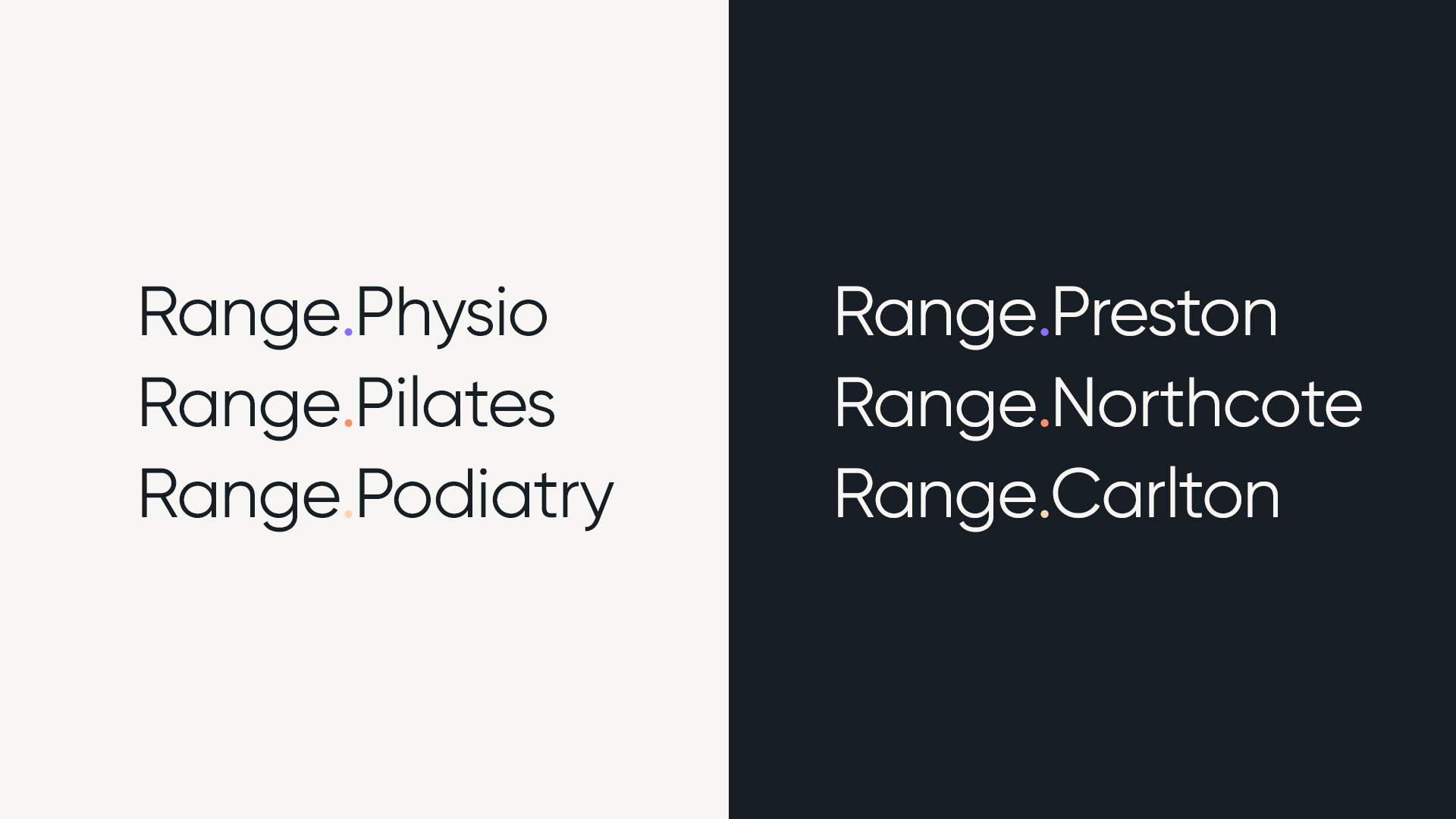 Range Physio Brand Identity Design - Branding Evolution